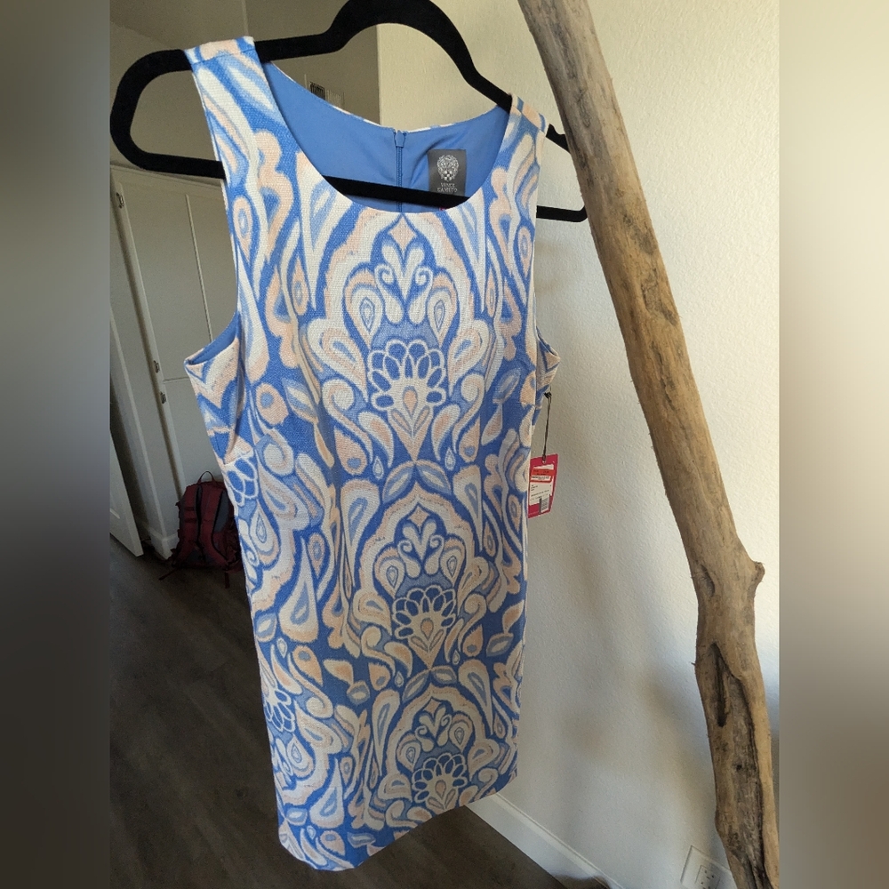 Vince Camuto Blue Linen Dress